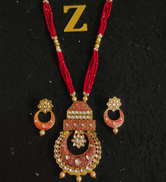 Zevar Jewelry long necklace traditional new design set by zevar