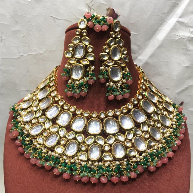 Zevar Jewelry Marvelous Maharani Set Kundan Jewellery Meenakari Work Back Side Set By Zevar