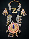 Zevar Jewelry Peacock long necklace traditional new design set by zevar