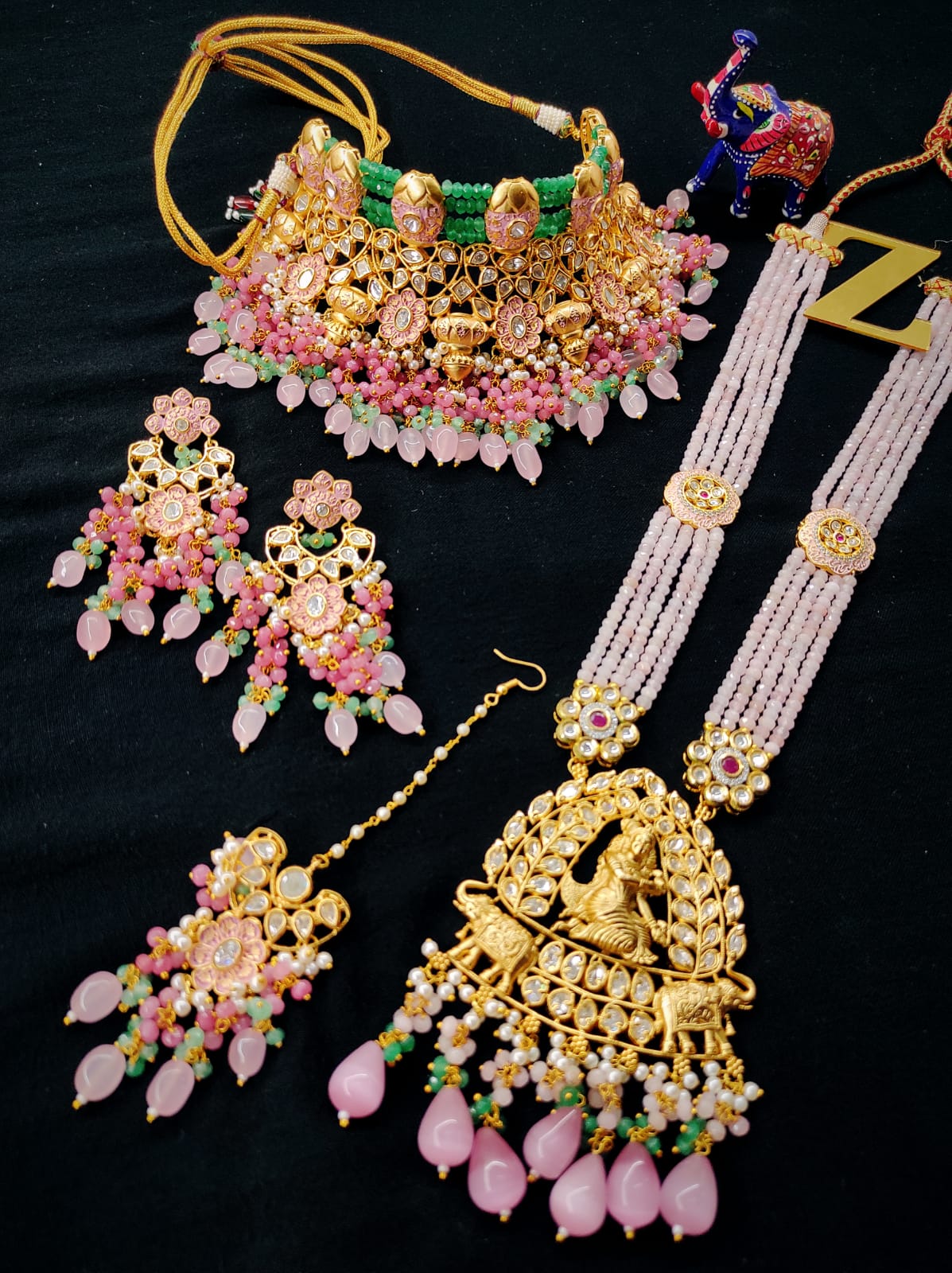 Zevar Jewelry Premium Quality Uncut Kundan Bridal Jewellery Set By Zevar