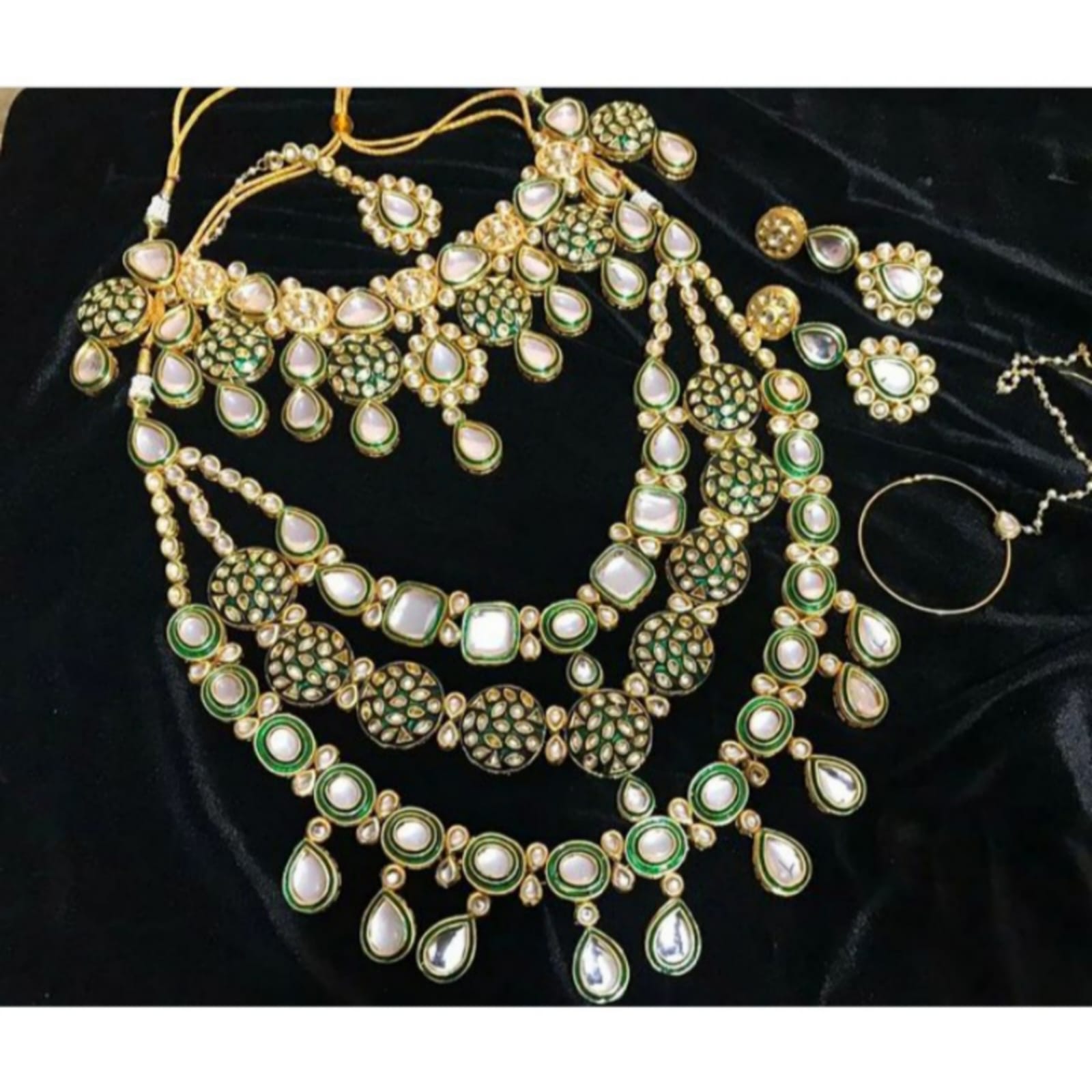 Zevar Jewelry ZEVAR | Premium Quality Kundan Bridal Necklace Earring with Tikka & Nath