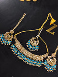 Zevar Kundan Necklace With Pearl By Zevar