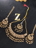 Zevar Kundan Necklace With Pearl By Zevar
