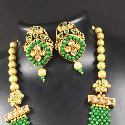 Zevar Long necklace Kundan Pearl Choker Necklace By Zevar