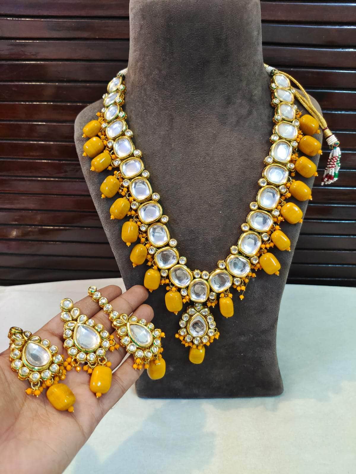 Zevar Long necklace Long Kundan Designer Jewellery Set By Nakhreli