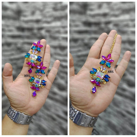 Zevar Mangtika Earrings Combo Shardha Kapoor Earring Maangtikka Combo Vol 12 By Zevar