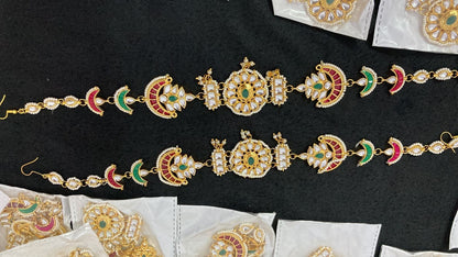 Zevar Mangtika Royal Look Jadau Sheeshphool Handcrafted Matha Patti By Zevar