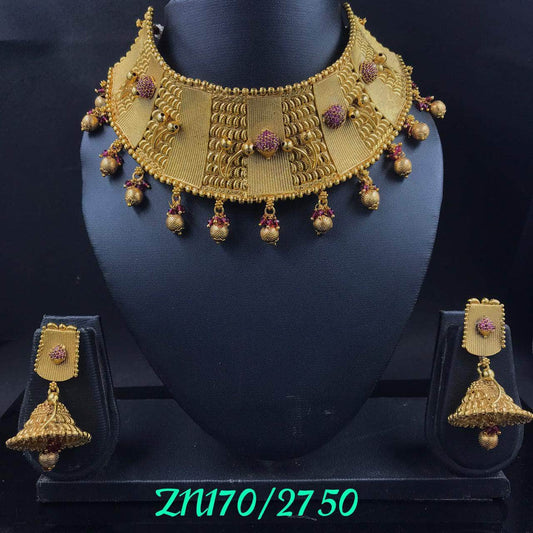 Zevar Necklace Beautiful Copper Choker Necklace By Zevar