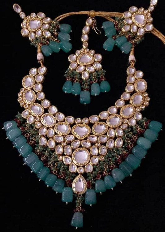 Zevar Necklace Kundan Inspired Necklace ,by zevar